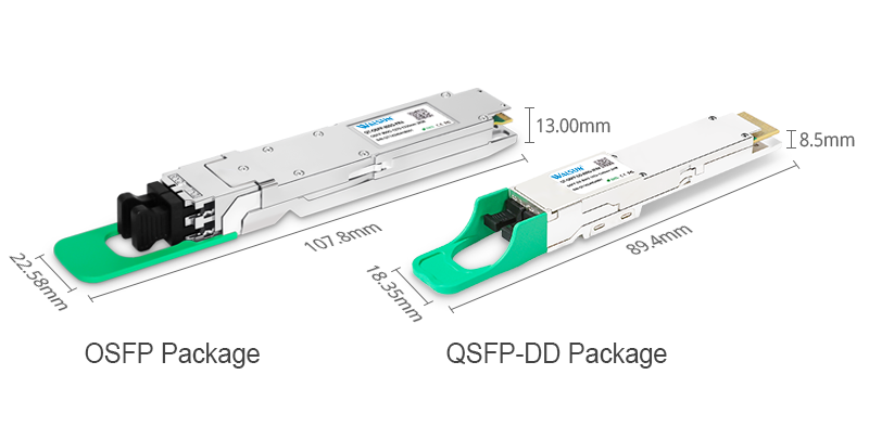 How to choose between 800G optical-mode QSFP-DD and OSFP packages